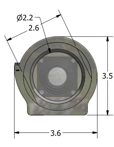Diagram of CEI Stainless Series Camera Enclosure
